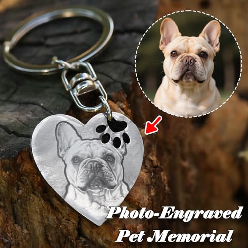 UniCrena Engraved Dog Keychain Personalized - Image 3