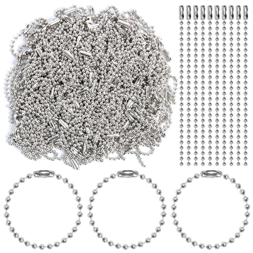 Hapy Shop 200 pcs 100 mm Long Bead Connector Clasp Ball Chains…