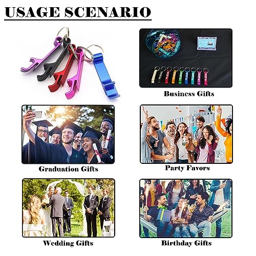 100pcs Personalized Bottle Opener Keychain Bulk Custom Engraved Text/Logo Keychains Customized Beer… - Image 5