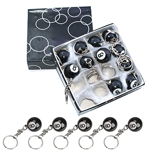 MGBISYI Ball Key Chains Eight Ball Billiards Fashion Keychain (1 pc) - Image 7