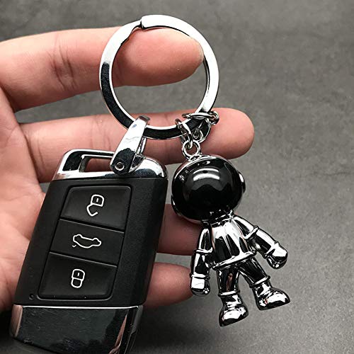 MUAMAX Sliver Spaceman Keychains for Men Creative Astronaut Spacemen Car Key Chain… - Image 4