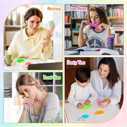 Wood Homing Fidget Worm Toy Keychains - Image 6