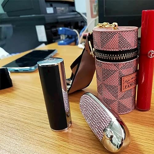 2Pcs Lipstick Organizer, Luxury Leather Lip Gloss Bag, Mini Lipstick Case with… - Image 6