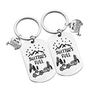 Nekoki Shitter's Full Camper Keychain Happy Camper RV Keychain Unique Gifts for…