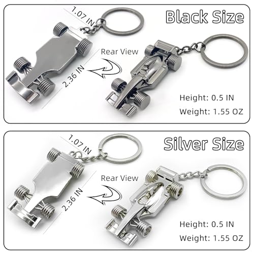 F1 Keychain (Silver and Black 2 - Image 3