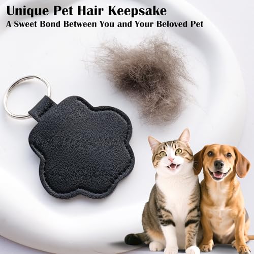 Sakinre Pet Memorial Gifts for Cat Dog, Cute Leather Paw Keychain, Pet… - Image 6