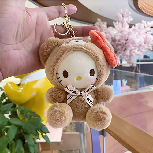 Sicpfuj Cute Plush Keychain for Women Girls, 5" Lovely Keychain Decorative Accessories,… - Image 3