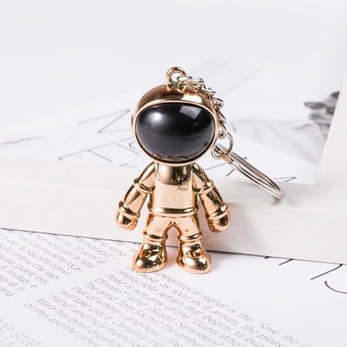 SHIDXIB 4Pcs Multicolour Black Robot Keychains Men Creative spacemen Car Key Chain… - Image 3