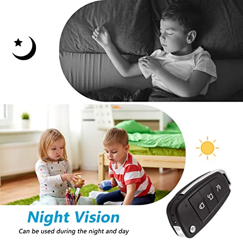 1080P Mini Car Key Spy Camera,Portable Small Security DVR Hidden Cameras with… - Image 5