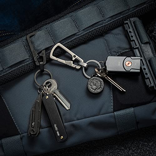 KeyUnity Titanium Carabiner Keychain Clip, Quick Release EDC Key Holder Organizer with… - Image 8
