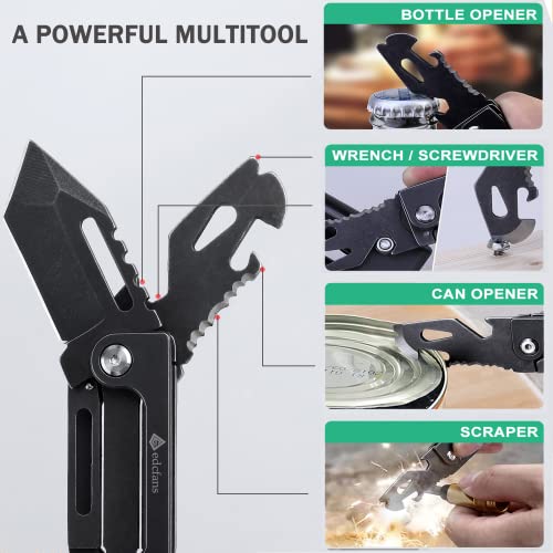 edcfans Keychain Knife, Carabiner Multitool, Tanto Pocket Knife with Key Clip, Box… - Image 4