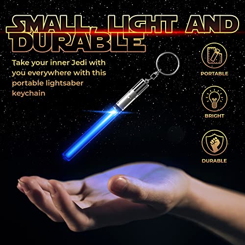 LIGHTSABER KEYCHAIN LIGHT UP LED STAR WAR Glowing Light Saber Key Chain… - Image 4
