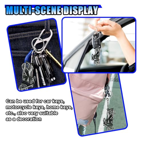 BDZMC Metal Motorcycle Key Chain, 3D Motorcycle Key Ring Present, Cool Car… - Image 6