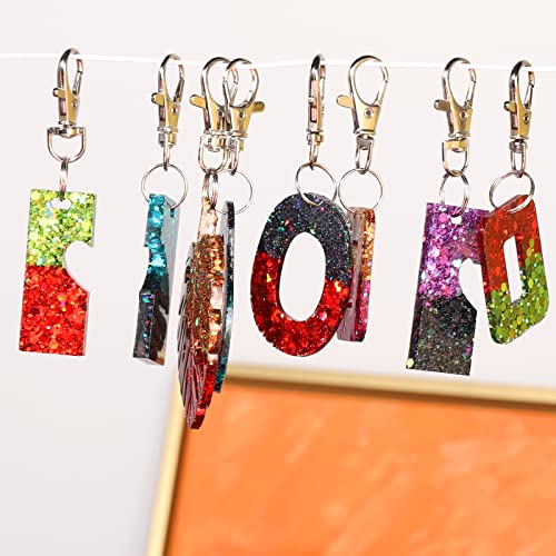 LEOBRO 60PCS Metal Swivel Snap Hooks and Key Rings, 30PCS Small Lobster… - Image 8