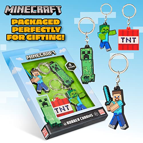 Minecraft Kids Keyrings and Silicone Wristband Set - Image 7