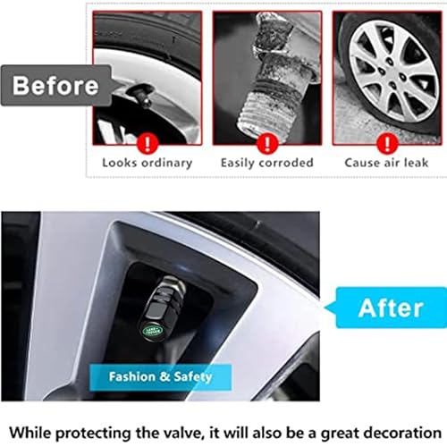 Combo of 4pcs Car Tire Valve Caps&Car Key Chain Cars Compatible with… - Image 7