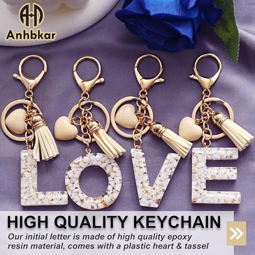 Alphabet Initial Letter Keychain, Butterfly Keychain Cute Resin, Initial Keychain to Backpack… - Image 3