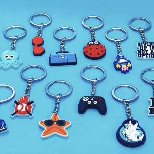 Bulk Keychains 20pcs Random Different Keychain Lot Lovely Cool Key Chains for… - Image 2