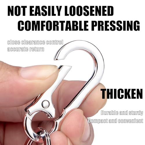 Wikavanli Metal Keychains Keyring Key Chain Ring Clip Holder Organizer for Home… - Image 2