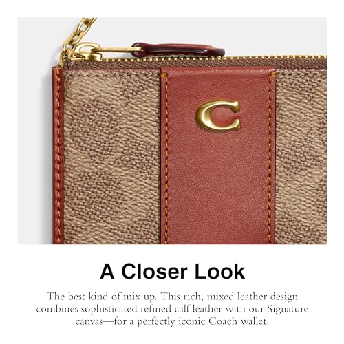 Coach Essential Mini ID Card Case, Tan Rust - Image 4