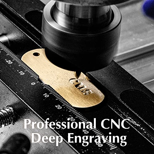 Personalized Keychains for Men or Women, Deep Engraved Metal Keychain, Custom Solid… - Image 2