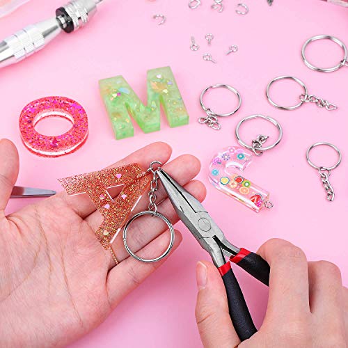 Audab 360Pcs Keychain Bulk, 120Pcs Keychain Rings with Chain and Open Jump… - Image 8