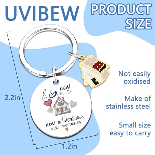 UVIBEW House Warming Gifts House Key chain New Home Keychain For Women… - Image 6