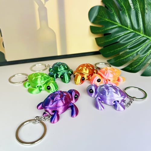 SIPWATE 6 Piece Turtle Keychain - Image 4