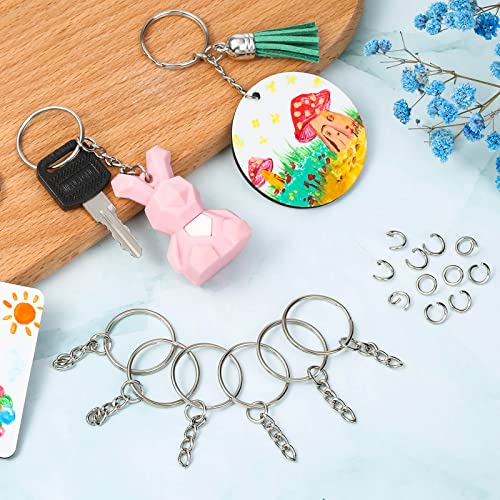 Paxcoo 50Pcs Keychains with Chain and 50 Pcs Jump Rings, Keychain Rings… - Image 8