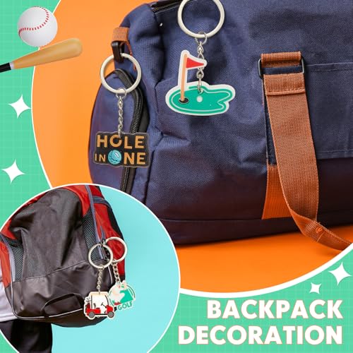 Batiyeer 36 Pack Golf Ball Keychains Bulk Party Favors Sports Ball Key… - Image 4