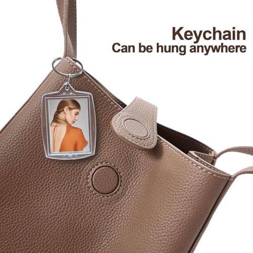 Juxiamal 6pcs Clear Double Sided Blank Picture Keychains for Insert 4.1 x… - Image 5