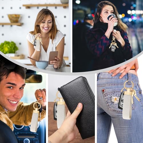 Fishent Stretchy Car Keychain, Nylon Braided Cool Key Chain for Women Men,… - Image 8
