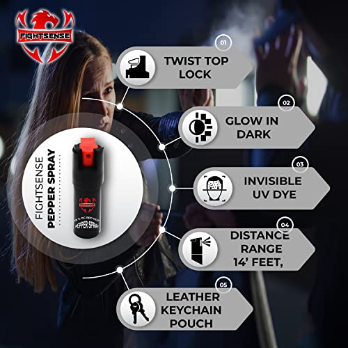 FIGHTSENSE Self Defense Pepper Spray - Image 2
