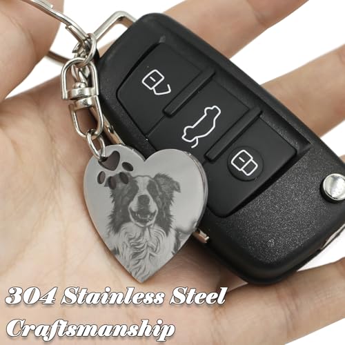 UniCrena Engraved Dog Keychain Personalized - Image 4