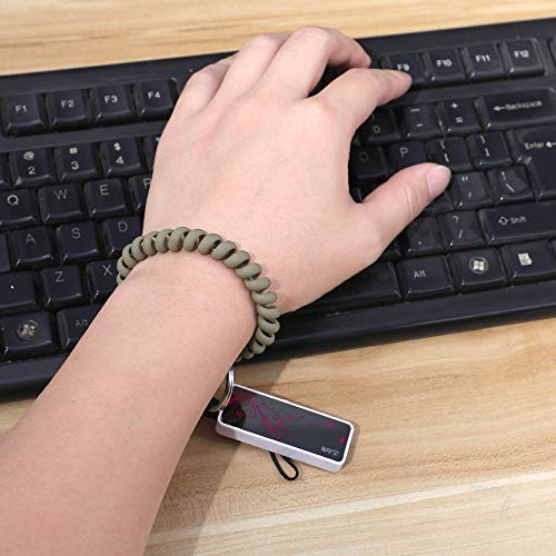 6PCS Stretchable Wristband Wristlet Keychain Wrist Key Chain Wristlet,Spring Flexible Spiral Wrist… - Image 8