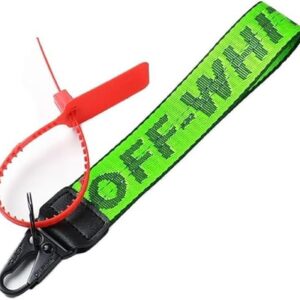 Importados unknown Keychain WHITE Lanyard FLuo White for Keys can Hang Key,Wallet,Jeans…