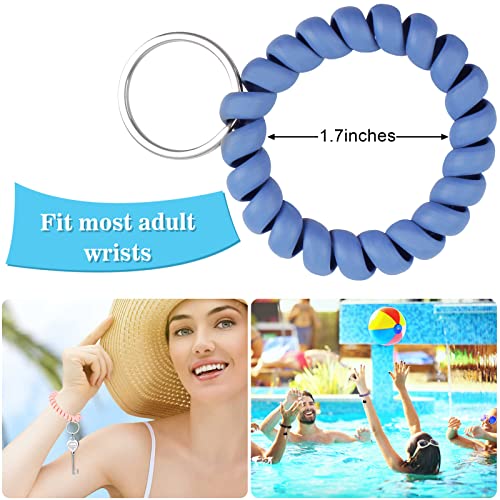 Oligei 9 Colors Wrist Keychain, Key Chain Wristlet Retractable Spiral Coil, Key… - Image 4