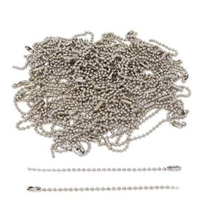 Honbay 100PCS 10cm/4inch 2.4mm Metal Bead Chains Ball Chains Keyring Chains with…