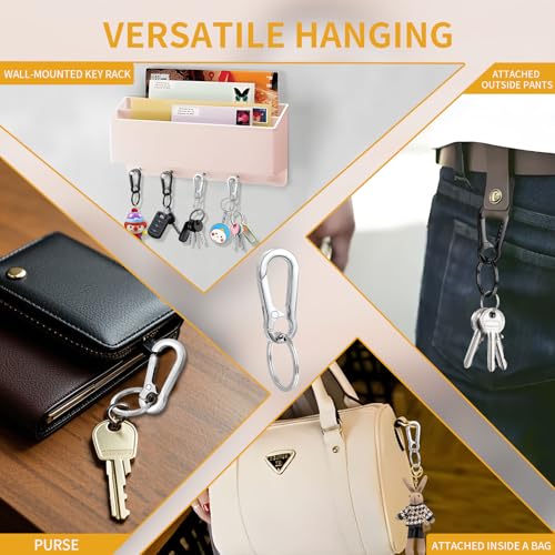 WIVBRNK 4 Pack Keychain, Metal Key Chain, Sturdy Key Ring, Key Rings… - Image 6