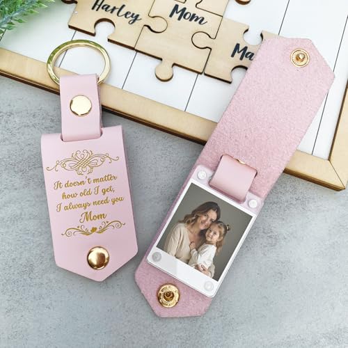 V VIBEPY Personalized Gifts For Mom Photo Keychain, From Daughter Son Husband - Image 9