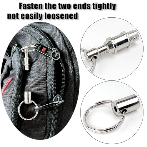 Tenalleys 4 Pack Quick Release Keychain Detachable Pull Apart Keychain Dual Pull… - Image 4