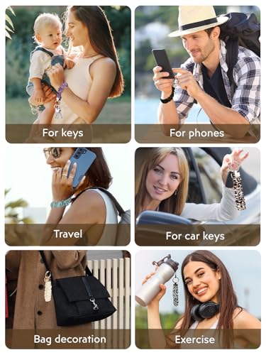 Scrunchie Keychain Wristlet for Women - Image 5