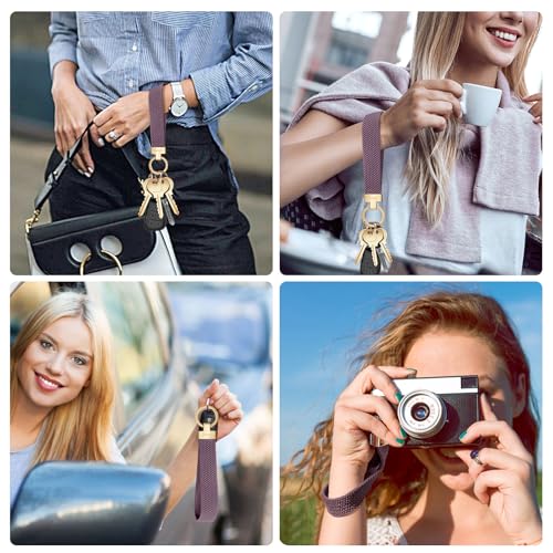 Fishent Stretchy Wristlet Keychain, Cute Key Chain, Woven Wrist Lanyard for Car… - Image 7