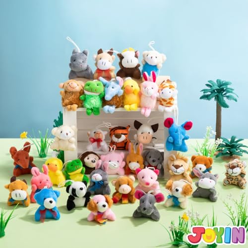 JOYIN 36 Pack Mini Animal Plush Toy Assortment (36 Units 3" Each),Bulk… - Image 8