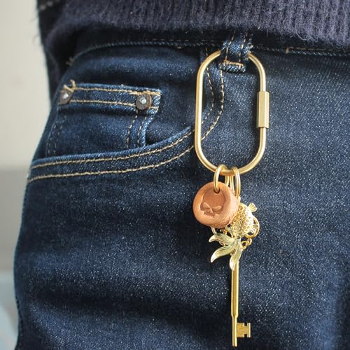 CMVFYL Gold Brass Key Rings, Purse Bag Charms for Handbags, Screw Lock… - Image 7