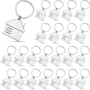 Taiyin 30 Pcs House Key Chain House Shaped Pendant Keychains Home Keychain…