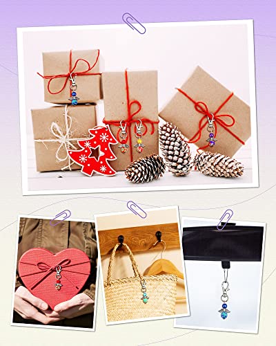 YETOOME 20 Pcs Angel Pearl Beads Pendant Keychain, Angel Fairy Mixed Stone… - Image 7