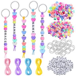 Landical 564 Pcs DIY Bead Keychain Kit Key Chain Making Craft Adjustable…