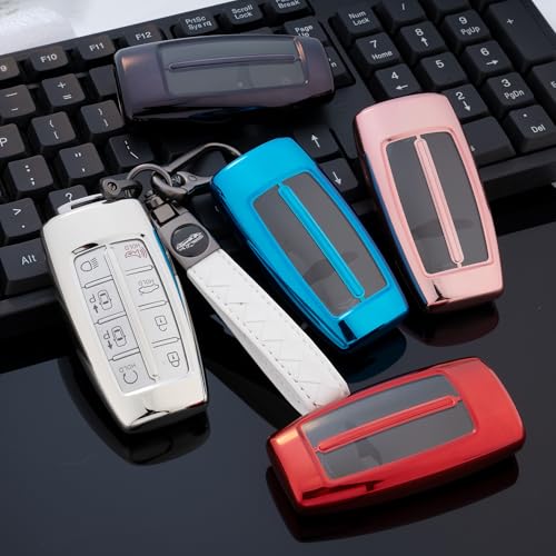 Flensent for Genesis Key Fob Cover with Keychain for Genesis G70 G80… - Image 4