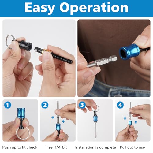 12PCS Bit Holders 1/4 Socket, Hex Shank Screwdriver Bit Holder for Impact… - Image 6